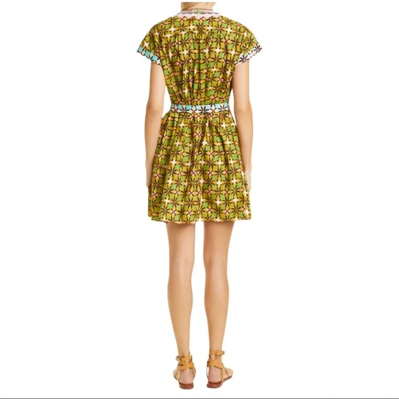 SALONI Ashley Floral Print Cotton Babydoll Minidress (4) - Picture 3 of 13